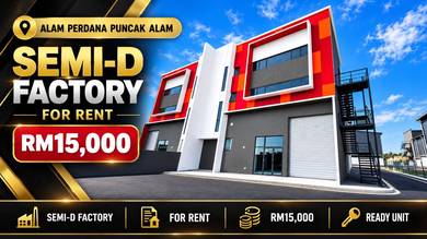 Brand New Semi-D Factory Alam Perdana Puncak Alam