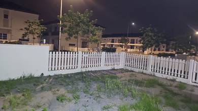corner lot double storey house 