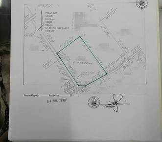 Tanah 6.48 Ekar + Rumah + Sawit Matang di Pinang Wa Dungun