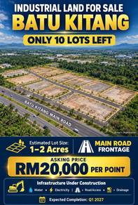 1-2 acres Industrial lot for sale