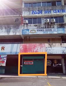 Tawau busy street shop for rent