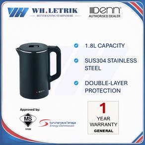 Denn 1.8L Double Protection Jug Kettle