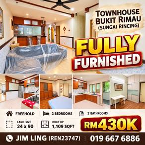 Fully Furnished, Townhouse Bukit Rimau, Sungai Rincing