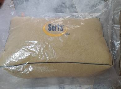Serta USA Lumbar Cushion Pillow bantal Khaki Gold