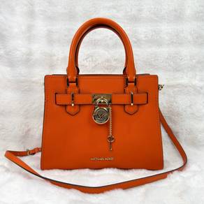 Michael Kors MK Hamilton Small Leather Satchel