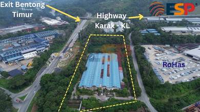 8 Acre Detached Warehouse+Industrial Land For Sale, Bentong(opentitle)