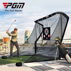 PGM Z Shape Golf Simulator Cage with Side Netting