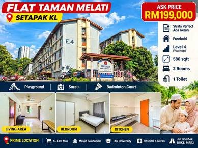PRIME LOCATION Flat Taman Melati Setapak