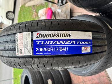 Tayar baru bridgestone t005a 205/60/17 tahun 26