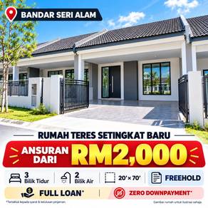 Rumah Teres Setingkat Bandar Seri Alam | Freehold | Zero DownPayment