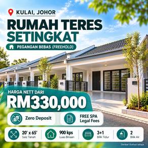 Rumah Baru Teres Setingkat Freehold Kulai Low Deposit