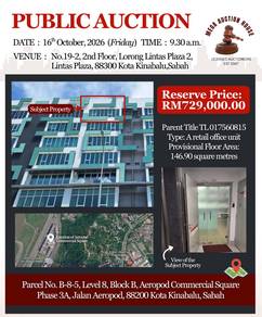 Aeropod Commercial Square Level 8 ~ Retail Office Unit (Auction Sale)