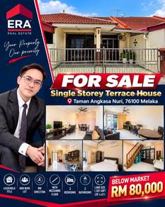 Single Storey Terrace House At Taman Angkasa Nuri, 76100 Melaka.