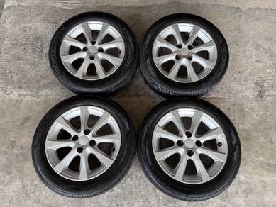 Rim original alza 15 inch tayar 90% tahun 2025