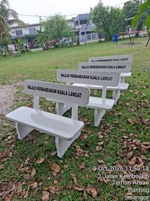 kerusi batu terazzo taman 
