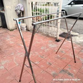 ampaian clothes hanger rak,can indoor n outdoor, 