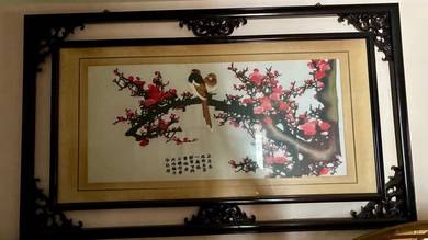 chinese frame deco art "喜上眉梢" Xǐ Shàng Méi Shāo"