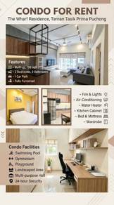 FULLY FURNISHED The Wharf Residence Taman Tasik Prima Puchong Utama