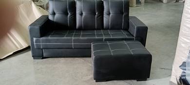 Sofa 3 seat + stool