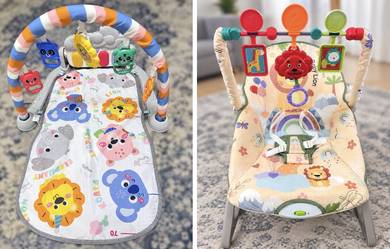 Baby Rocker + Baby Gym (like new)