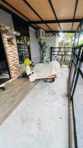 Rumah teres 1 tingkat siap renovated depan dan belakang untuk dijual.