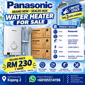 NEW Panasonic Water Heater DH-3VS1 Non-Pump