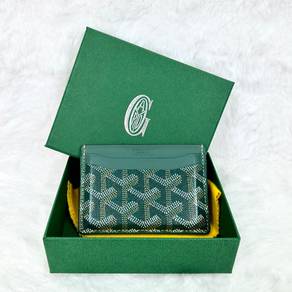 Goyard Green St Sulpice chevron cardholder