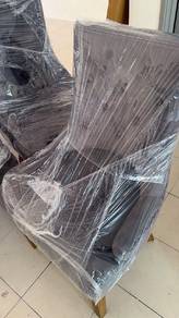 6 Unit Kerusi Makan Chesterfield Mewah – Like New