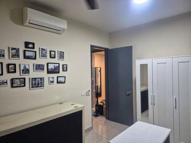 Selayang 18 condo, fully furnished / 3room / 2bath / 2cp / full ac,