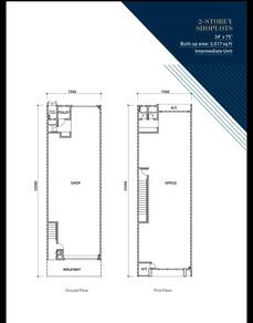 Ground Floor Shop Lot For Rent-Bandar Bukit Raja (Facing Main Road)