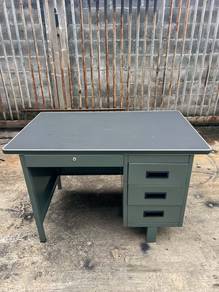 4ft Vintage Heavy Duty Steel Meja Office Table