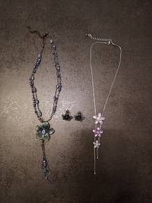 unique design necklace and earring set