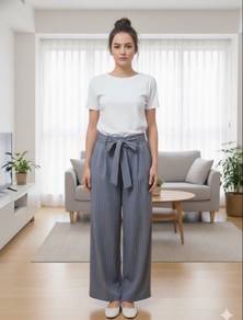 Casual/Formal Women's Loose Grey Pants