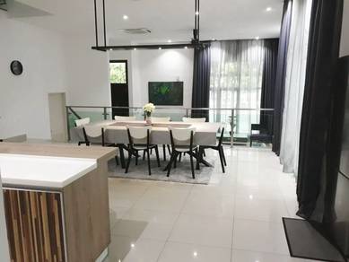 2-storey Semi Detached Clover @ Garden Residence Cyberjaya. Fully Furn