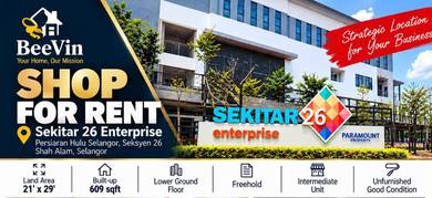 Shop-lot-for-rent-Shah-Alam-Selangor