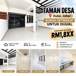 Taman Desa Kulai Johor Single Storey Freehold Reno 3Bedroom Intermedia