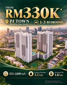 3km to Sunway, 1-3room, 2026 Complete