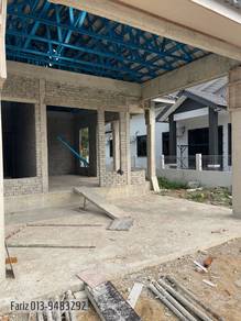 Rumah Berkembar (4 bilik & Tanah Luas) di Kg Pulau Serai, Dungun