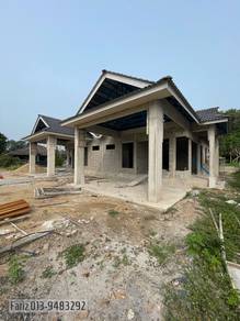 Rumah Berkembar (4 bilik & Tanah Luas) di Kg Pulau Serai, Dungun