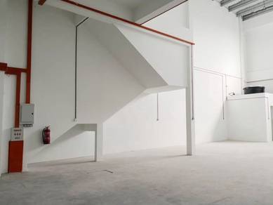RENT 1.5 Storey Link Factory with CF @ Rajawali Telok Panglima Garang