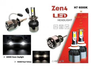 H7 6000k daylight zen4 36w/3800lm led headlight