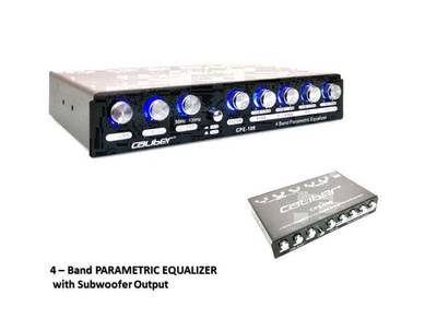 CALIBER 4-BAND PRE AMPLIFIER Parametric EQ 7V Rms
