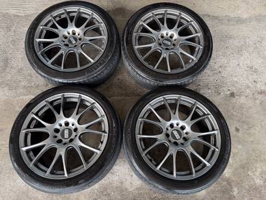 Rim bbs RE-V cutting ori 18 inch clear brembo