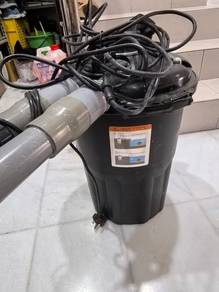 Water filter with pump