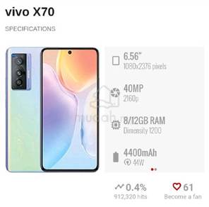 vivo x70 