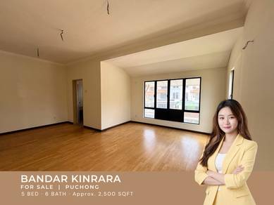 Corner 2.5sty Terrace House for Sale @ Bandar Kinrara, Puchong