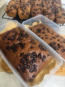 Triple Chocolate Sourdough Discard Banana Cake