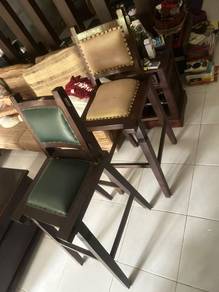 Bar stools genuine teak