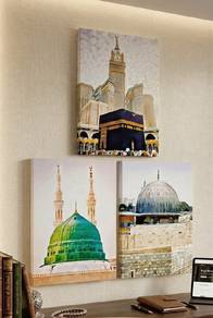 Frame Kaabah, Masjidil Nabawi & Masjid Al-Aqsa