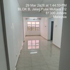 Pangsapuri Pulai Mutiara 3 3R2B Freehold 850sqft